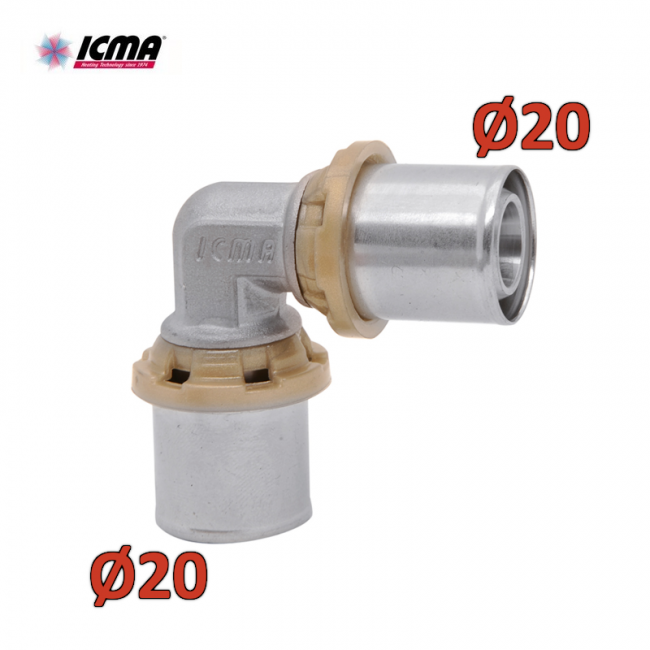 ICMA 403 - SEMPITER® 20x20 Double Curved Crimp Fitting