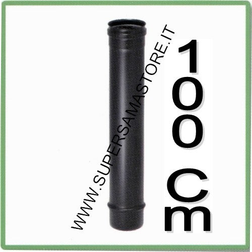 Conduit de fumée linéaire de 100 cm pour poêle - D. 10 cm