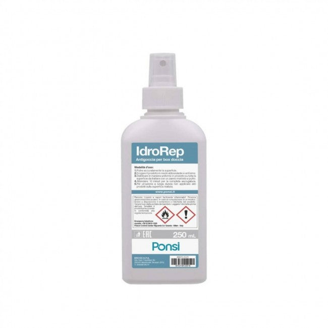 IdroRep Ponsi - Traitement anti-chute et anticalcaire pour parois de douche en verre