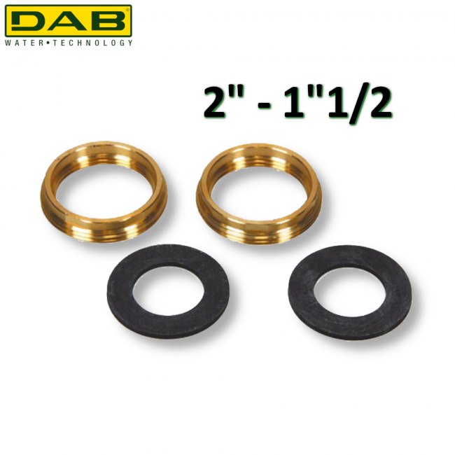 Kit de réduction adaptateur DAB - 2'' x 1'' 1/2 pour buses de circulateur