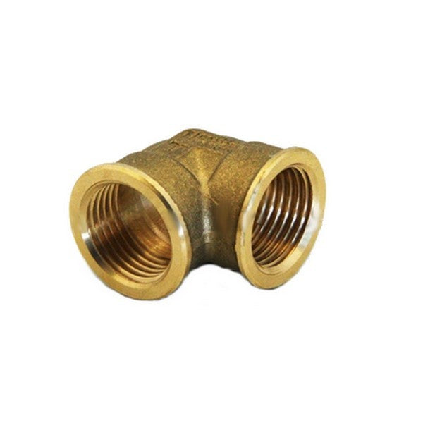 Raccord coudé en laiton 1/2'' F-F - eau et gaz