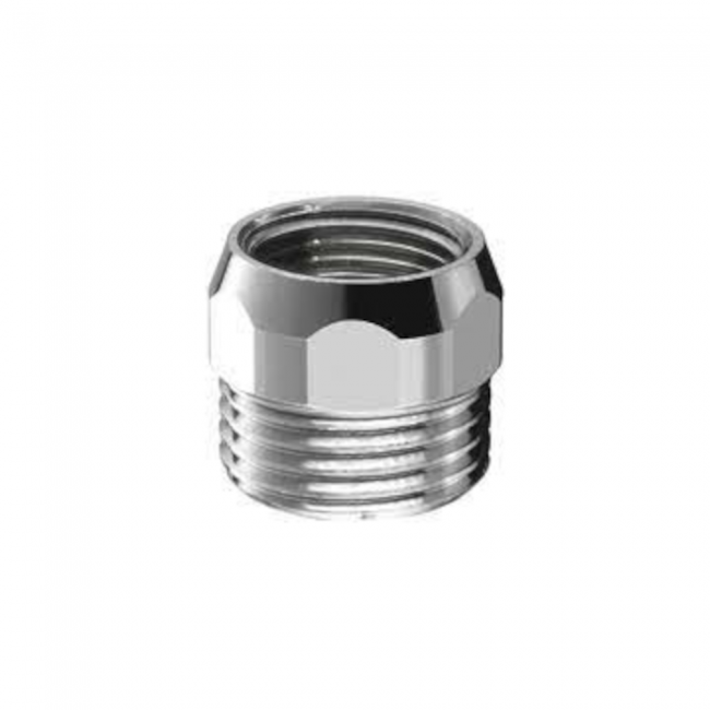 Réducteur en laiton chromé, mâle 1/2'' x femelle 3/4''