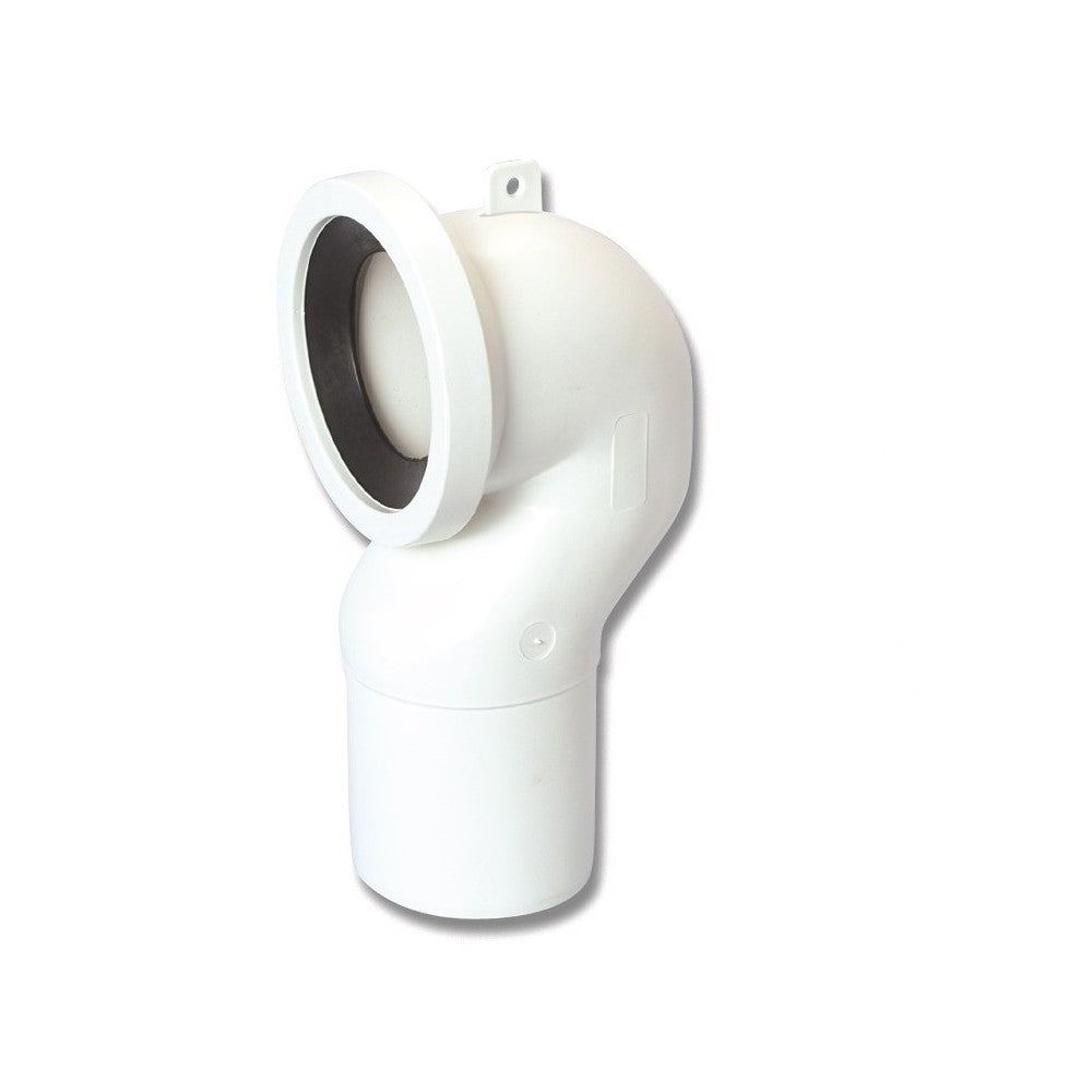Coude technique pour raccordement d'évacuation WC Ø 110 x 90/100 mm