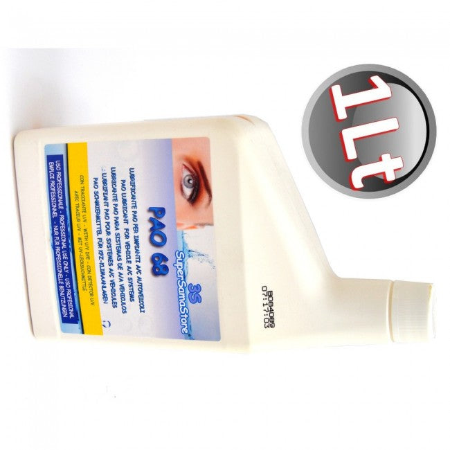 Lubricating oil for air conditioning compressors - PAO 68 with UV tracer