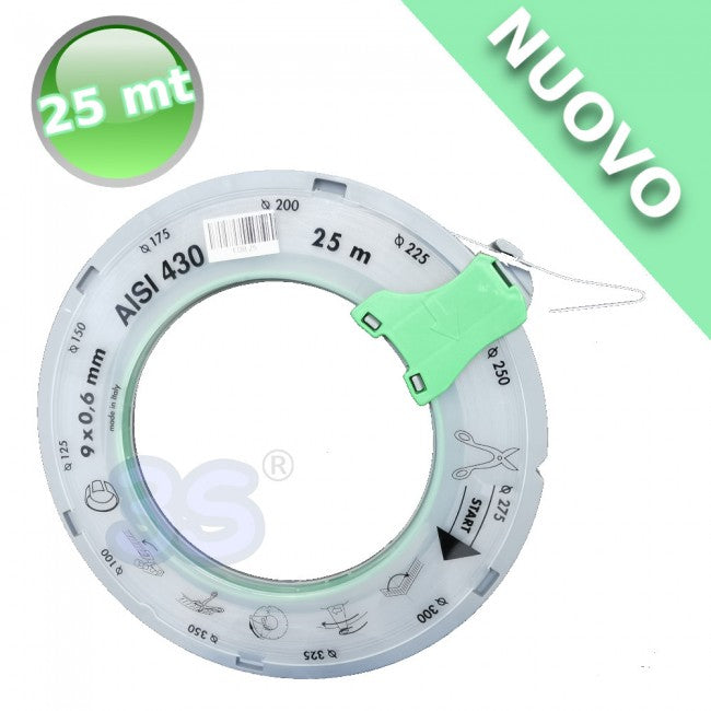 Collier de serrage pour tuyau en acier inoxydable AISI 430 - Bobine de 25 m de long