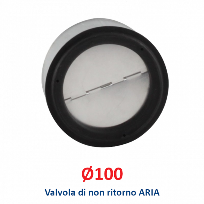 Clapet anti-retour de 100 mm de diamètre pour tuyaux d'air chaud et froid flexibles et rigides