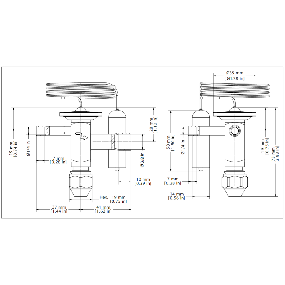 Détendeur thermostatique Danfoss TDE1 gaz R290