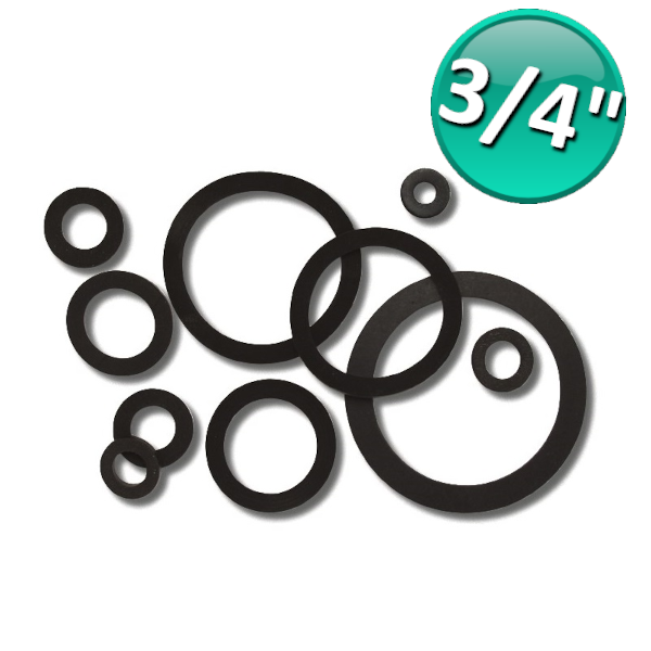 Joint noir SBR 80sh pour raccords 3/4'' - 1 PIÈCE