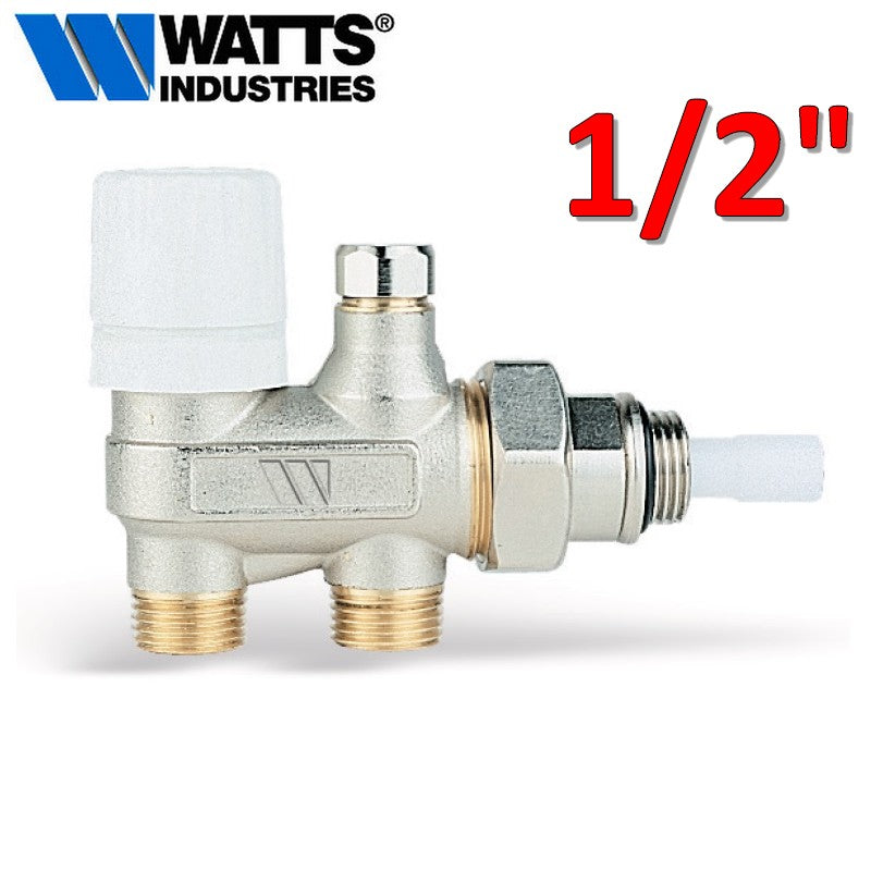 Robinet thermostatique de radiateur 1/2'' à 4 voies pour systèmes monotubes WATTS