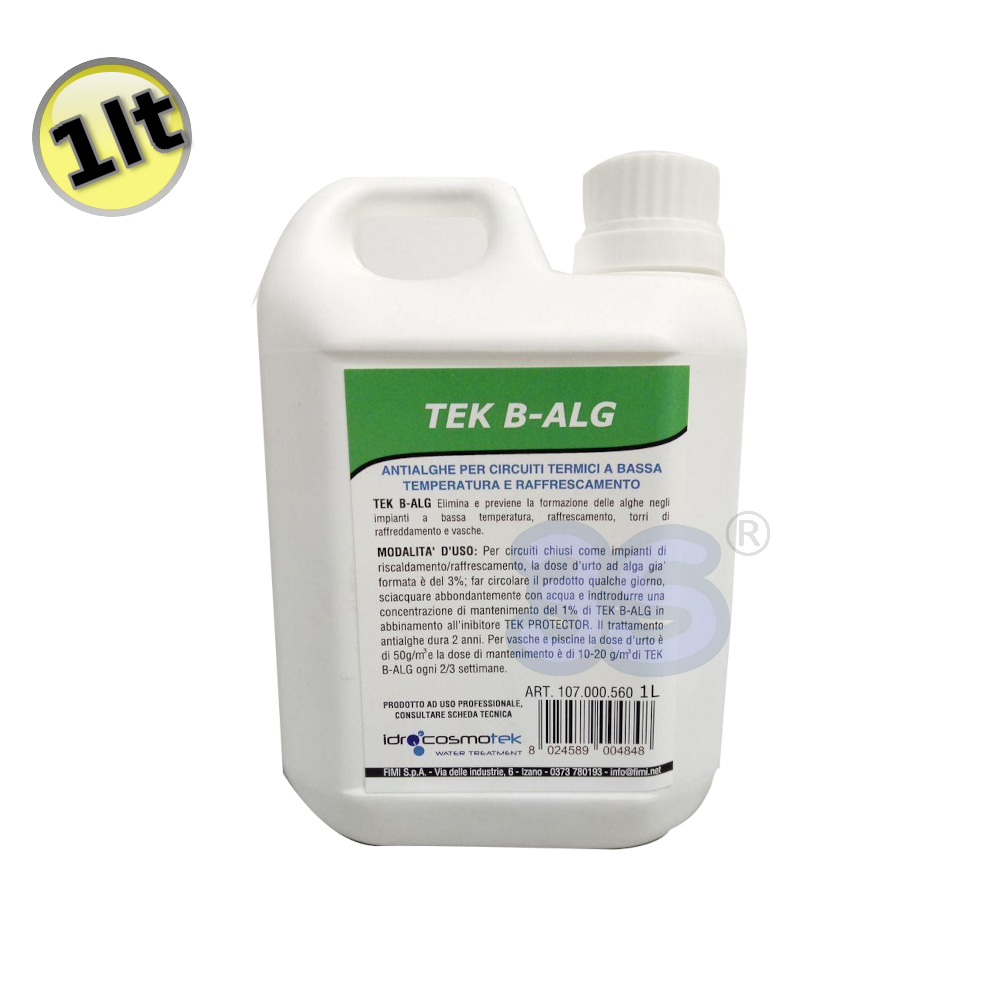 TEK B-ALG - ANTI-ALGAE FOR HEATING SYSTEMS ELIMINATES AND PREVENTS ALGAE FORMATION