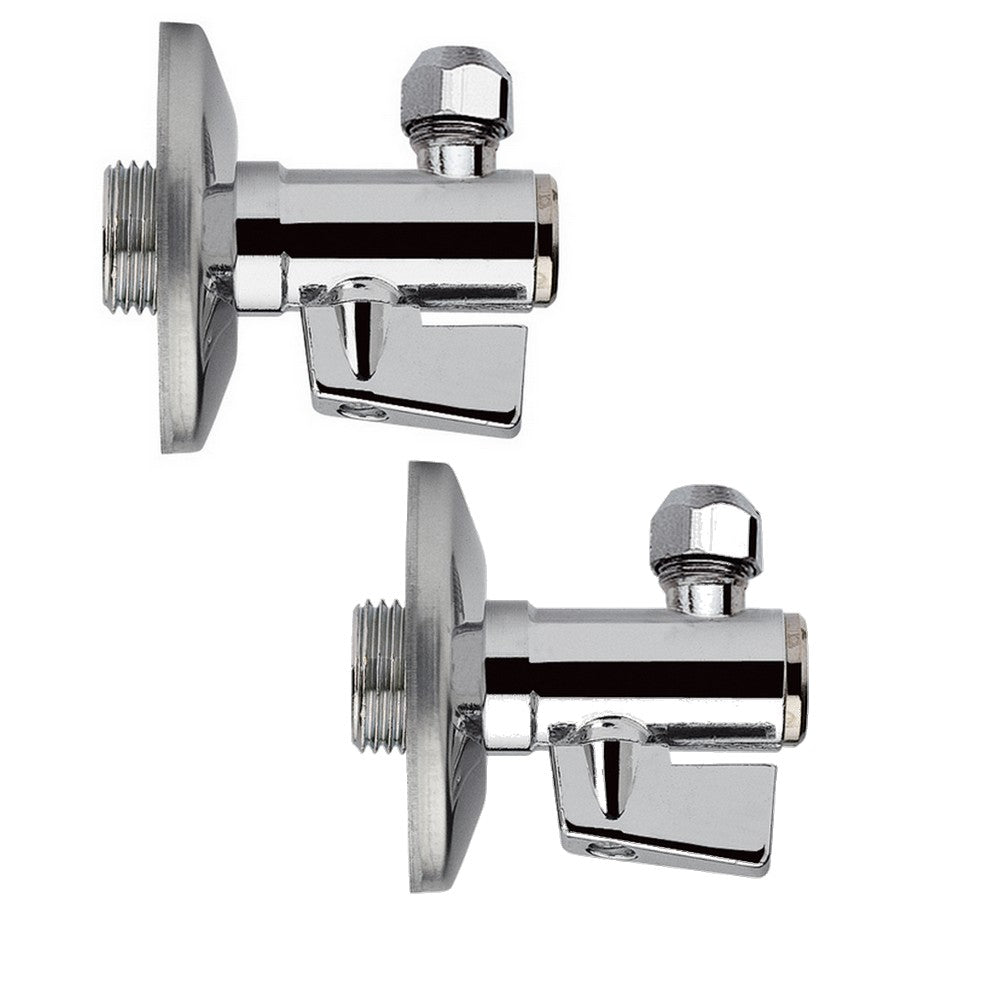 Paire de robinets sous évier avec filtre 1/2'' x 10 mm