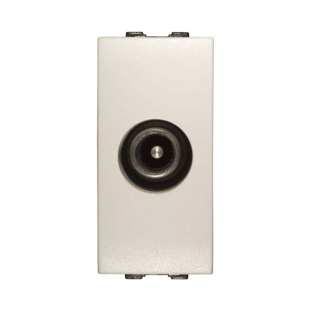 Connecteur coaxial TV satellite mâle Feb Electric 14051SAT/WH Tech