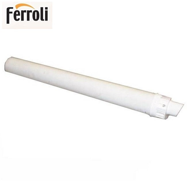 100 cm white coaxial terminal flue Ø100/60 mm for Ferroli condensing boiler
