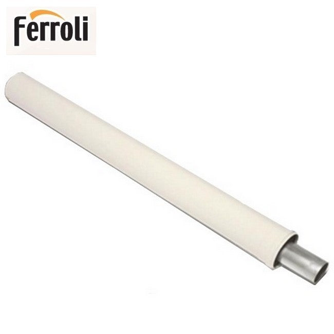 White Coaxial Extension Tube 100 cm Ø100/60 mm for Ferroli Condensing Boilers