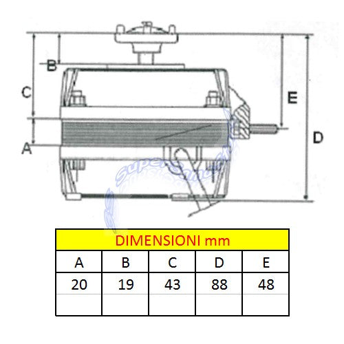 Moteur pentavalent 10 W pour ventilateurs électriques de compresseur de réfrigérateur