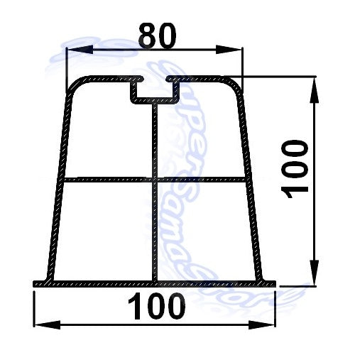 Paire de pieds de sol pour groupes de condensation - 350 mm