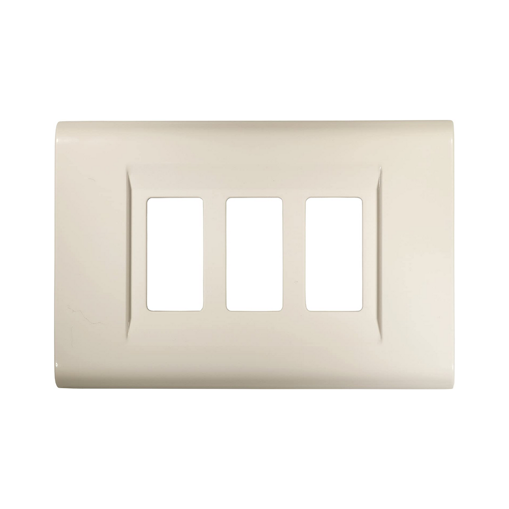 Plaque blanche Click 3 modules compatible avec Bticino Magic - Feb Elettrica