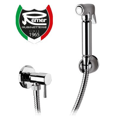 Ensemble d'hydrobrosse minimaliste RELAX entièrement en laiton chromé