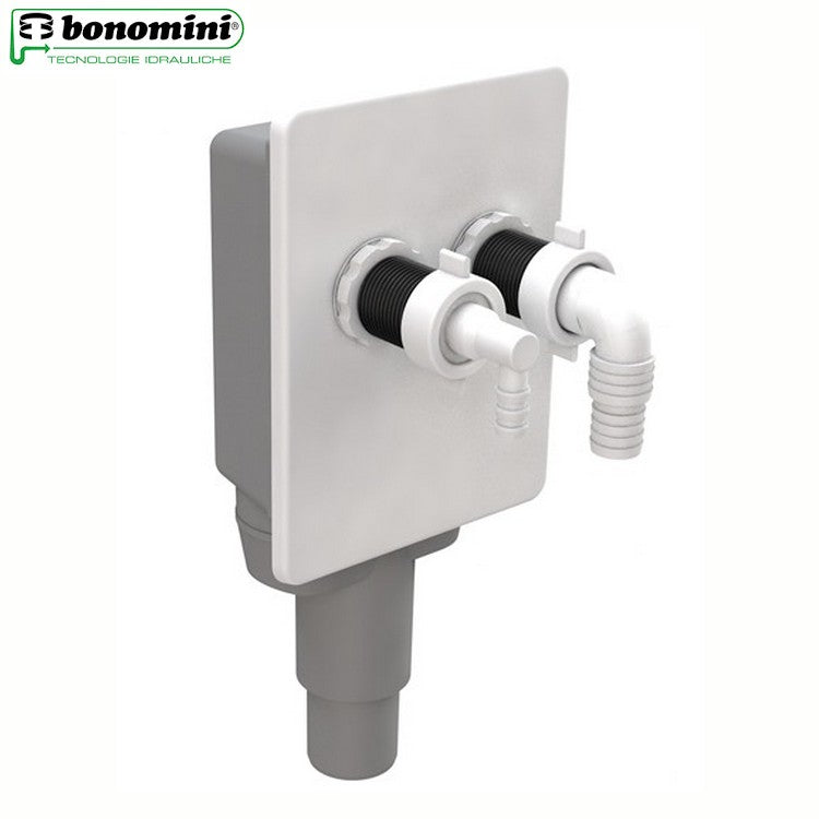 BIBOX double siphon intégré pour la vidange des lave-linge et lave-vaisselle