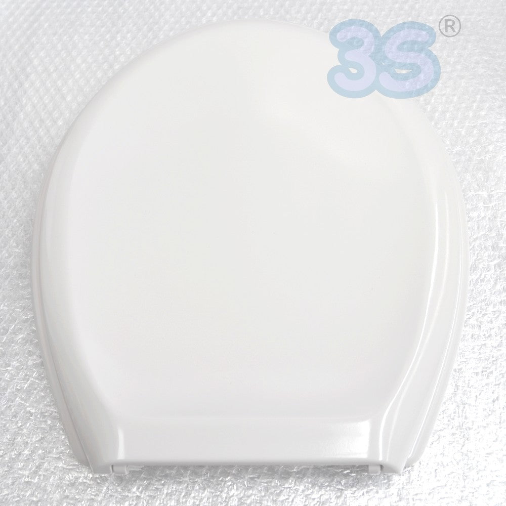 Abattant de toilette compatible, modèle universel blanc européen avec charnières en acier