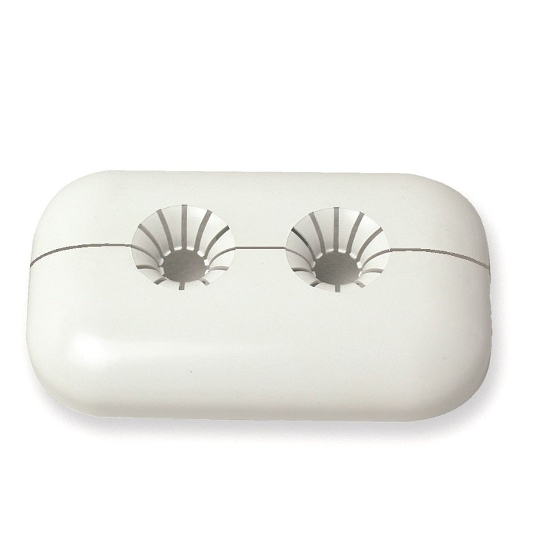Rosace d'ouverture universelle en ABS blanc pour radiateurs monotubes