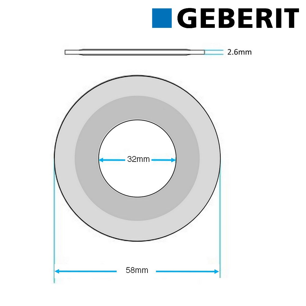 Joint de cloche Ø 58 mm x 32 mm - Geberit 816.179.00.1