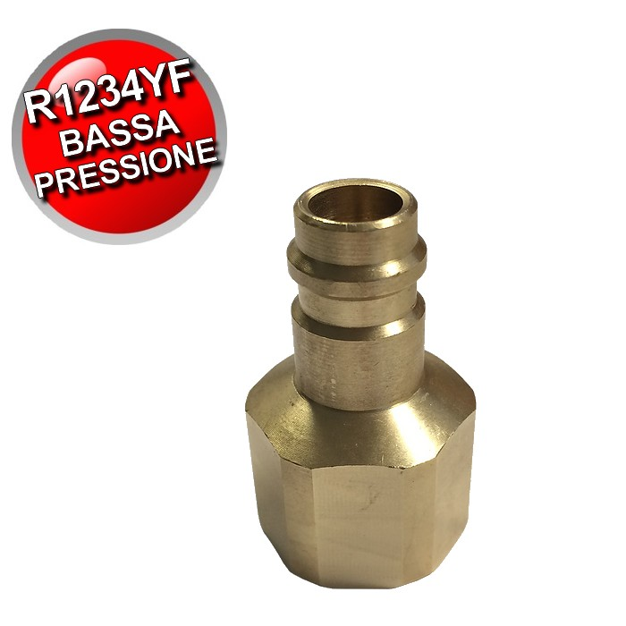 Raccord basse pression pour bouteille R-1234yf, connexion W21.7 - 1/14'' gauche