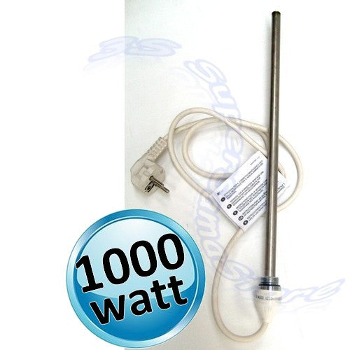 Élément chauffant électrique de 1000 watts pour sèche-serviettes - Raccord 1/2''