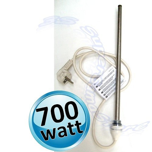 Élément chauffant électrique de 700 watts pour sèche-serviettes - Raccord 1/2"