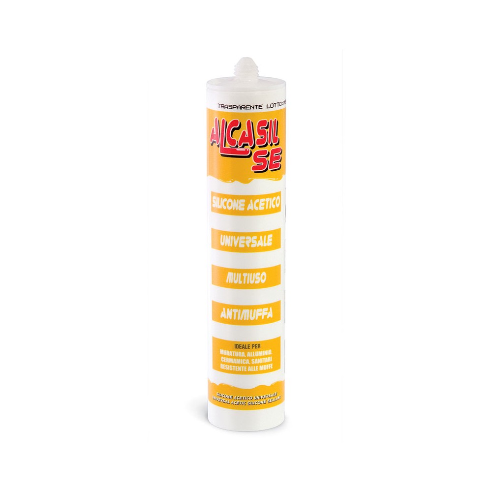 ALCASIL SE - Mastic silicone acétique transparent universel à polymérisation acétique