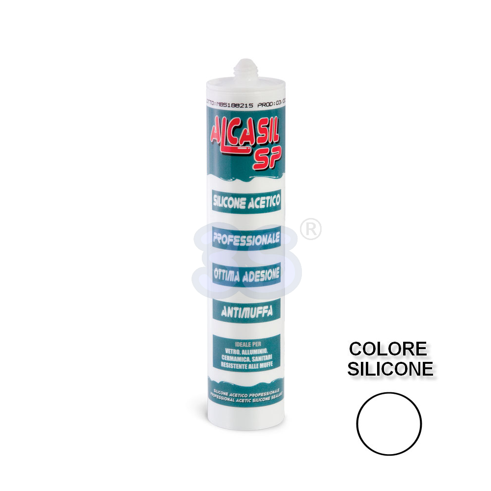 ALCASIL SP - Mastic silicone acétique blanc universel pour applications professionnelles