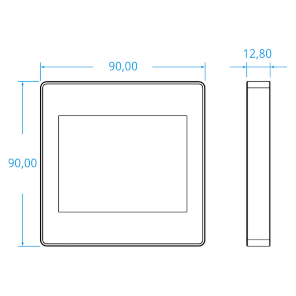 Thermostat tactile ARTE-11 BLANC avec Wi-Fi et écran LCD couleur. 230 V