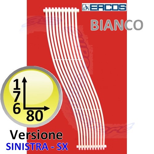 Radiateur design CASSIOPEA Idropolis BLANC - H180 gauche