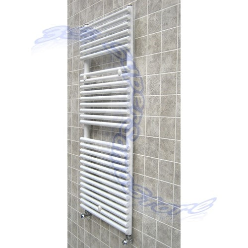 Sèche-serviettes POP Ercos blanc, 120 x 50 cm, entraxe 45 cm