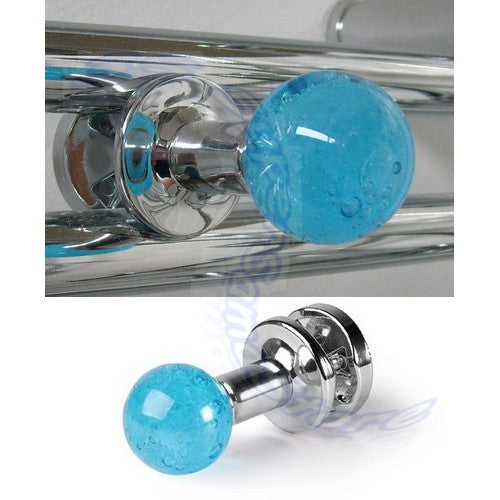 Glass towel rack - glacier blue