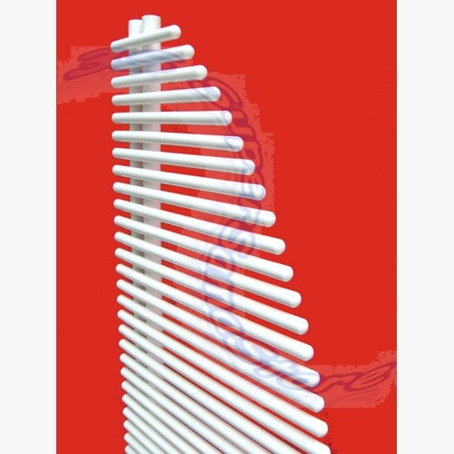White designer radiator VELA ERCOS, 180 x 60 cm - Idropolis
