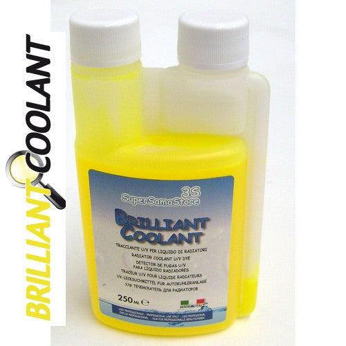 Colorant UV BRILLIANT COOLANT pour liquide de refroidissement automobile - Flacon de 250 ml