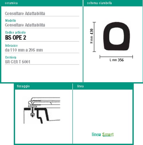 Abattant de toilettes Ideal Standard TESI non original - ACB Ercos