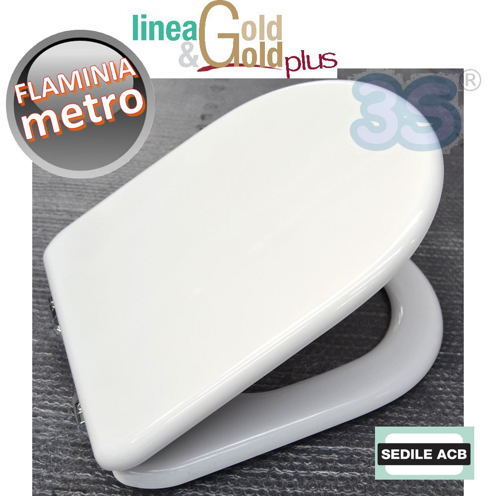 Abattant de toilettes Flaminia Metro avec âme en bois - Gamme ACB GOLD