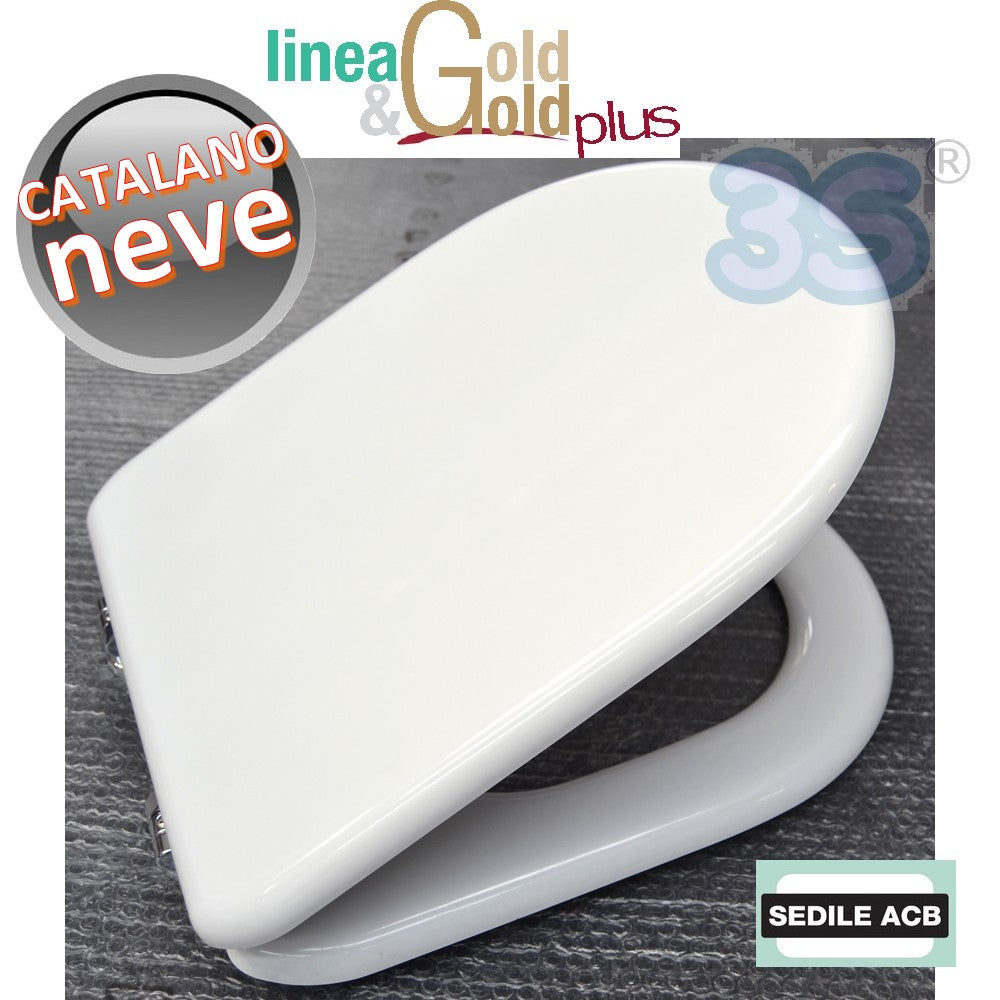 Abattant de toilettes NEVE Catalano avec âme en bois - Gamme ACB GOLD