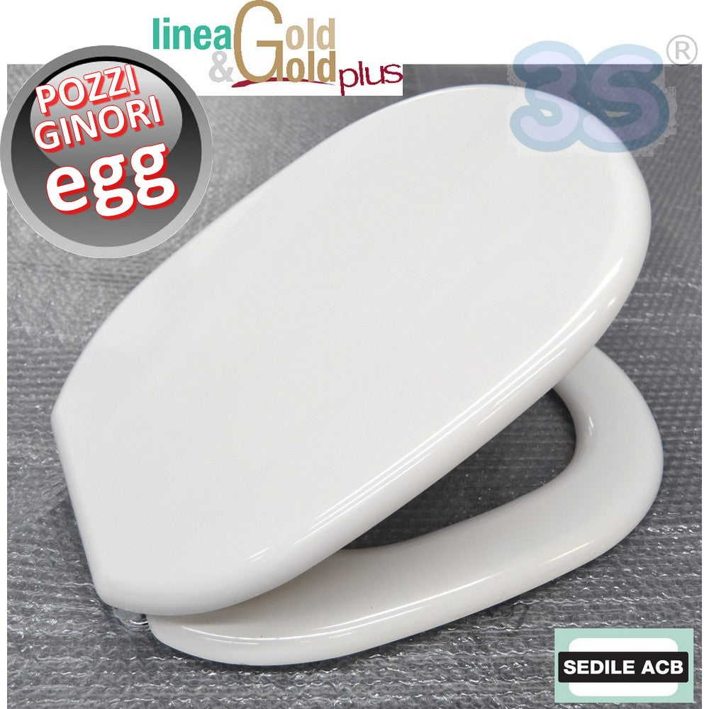 Abattant de toilettes Pozzi Ginori EGG - Gamme ACB Ercos Gold