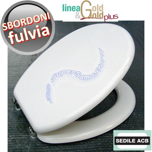 Abattant de toilettes Sbordoni FULVIA avec âme en bois - Gamme ACB GOLD