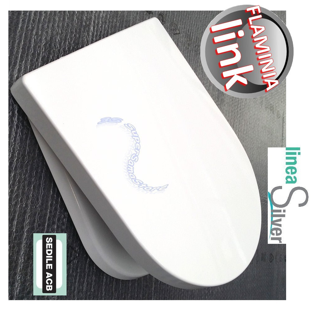 Abattant de toilettes enveloppant thermodurcissable Flaminia LINK - ACB Ercos