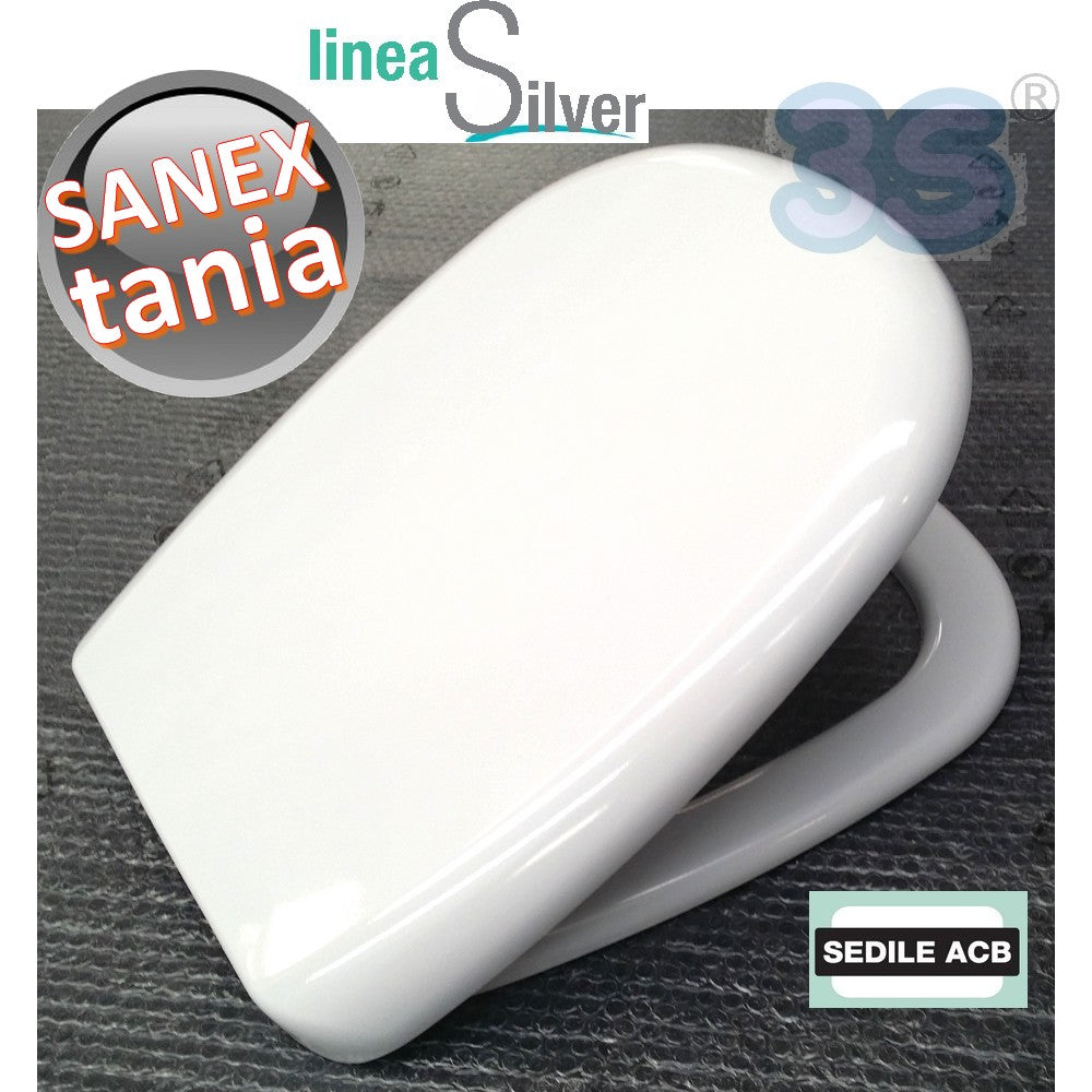 Abattant de toilette enveloppant thermodurcissable Sanex TANIA - ACB Ercos