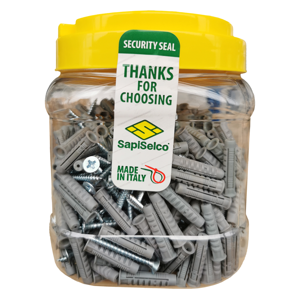 Conteneur SNXV pour seau - bouchons et vis Ø6 x 30 mm - 300 pièces