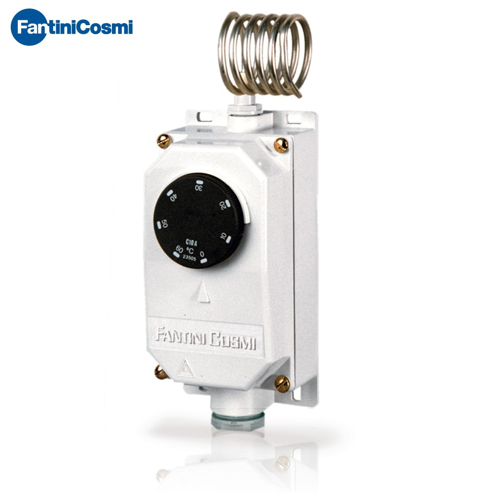 C10C2Y - Thermostat d'ambiance industriel avec capillaire spiralé, dans un boîtier étanche