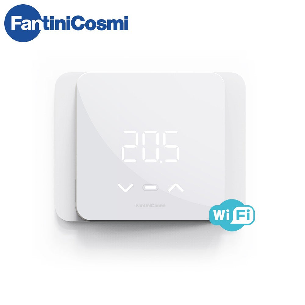 Chronothermostat LED intelligent WiFi C800WIFIR Fantini Cosmi, alimenté par batterie