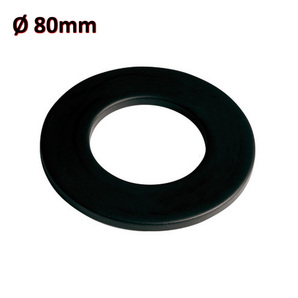Rosace murale en silicone noir Ø 80 mm