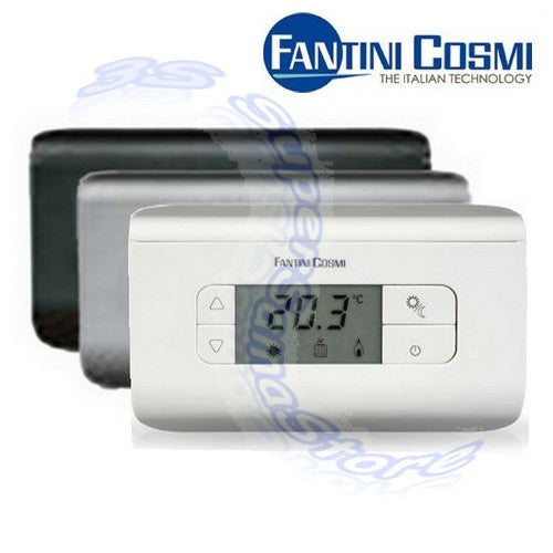 CH115 - Thermostat d'ambiance numérique blanc - Fantini Cosmi