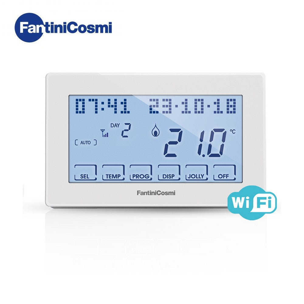 CH180WIFI - Chronothermostat hebdomadaire à écran tactile avec connexion WiFi pour commande à distance
